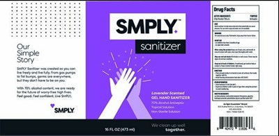 Smply Sanitizer Lavender (Smply Lavender 16oz)